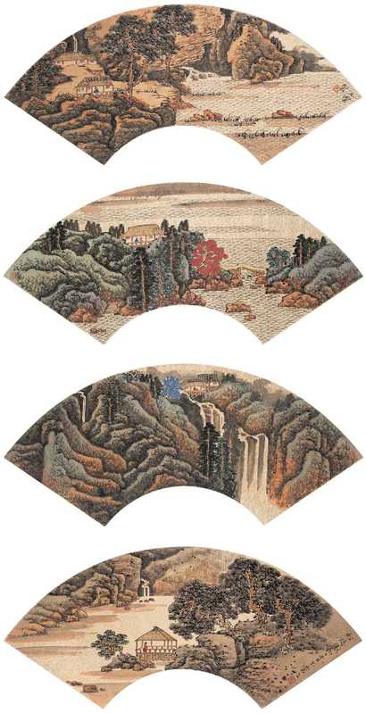 宋玉麟 丙子（1996年） 山水 扇面